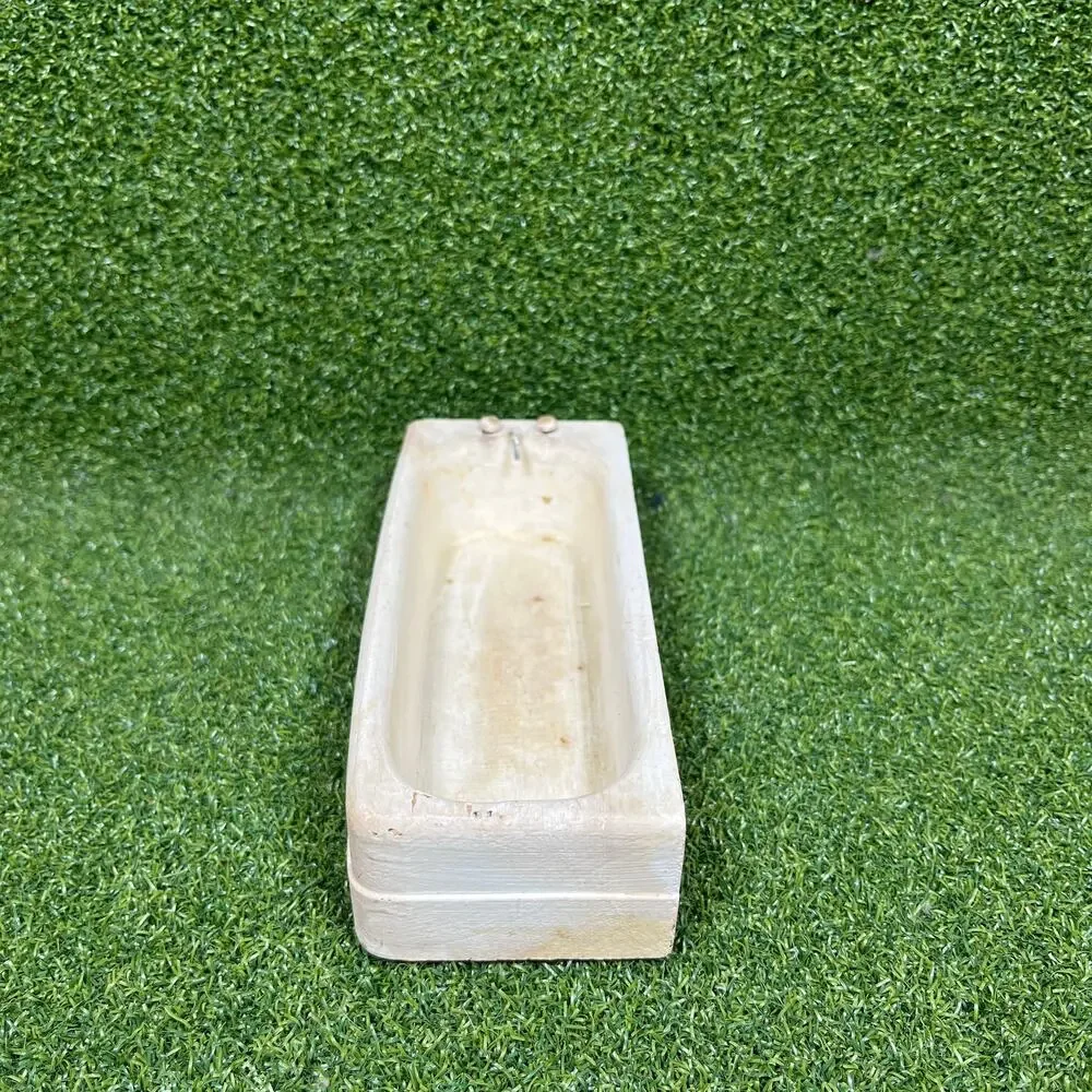 Vintage White Miniature Bathtub Dollhouse Furniture